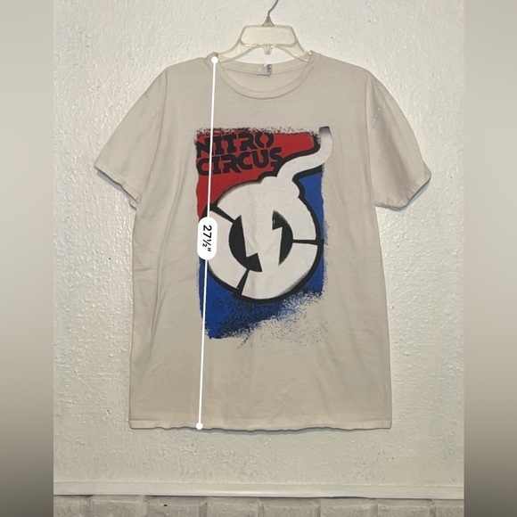 Gildan white Nitro Circus T-shirt size XL - Picture 2 of 6